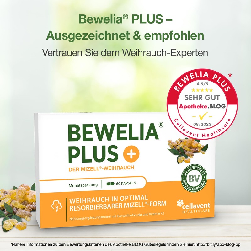 Frankincense capsules from Bewelia Plus with 600 mg & 250