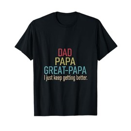 Promoted To Great Papa 2024 Fathers Day First Time Dad T-Shirt