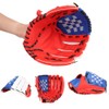 PU Leather Baseball Glove Practicing Training Competition Gloves for Children(Red