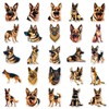 50Pcs German Shepherd Stickers,German Shepherd Graffiti Stickers,Vinyl Waterproof Sticker for
