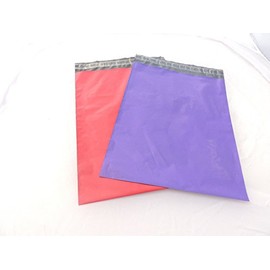 20 -12x15" Assorted Pink & Purple Flat Poly Postal Mailer Bags