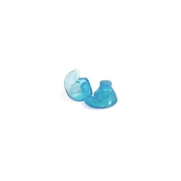 Ear Plus - Medical Grade Doc's Non Vented Pro Plugs (Medium, Blue)