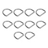 10pcs 316 Stainless Steel D Ring Semi Circular Welded D