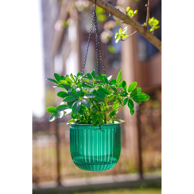 Melphoe 2 Pack Self Watering Hanging Planters Indoor Flower Pots,