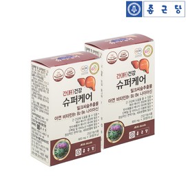 Chong Kun Dang Super Care for Liver Health Milk Thistle Zinc Nutrient Health Functional Food Silymarin 2 Months Supply / 종근당 간 건강에 좋은 슈퍼케어 밀크씨슬 아연 영양제 건강 기능식품 실리마린 2개월분