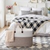 OIAHOMY 95L Large Blanket Basket, 24”x16”x15” Rectangle Woven Baskets For