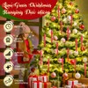 Vercraft 36 Pcs Christmas Tree Icicle Ornaments 2.36 Inches Mini