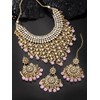 Aheli elegante boda india desgaste imitación Kundan tachonado gargantilla collar