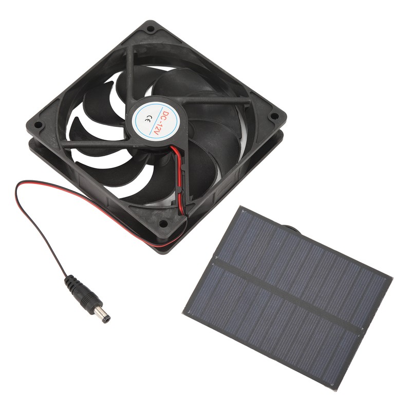 Outdoor Solar Panel Fan Kit Monocrystalline Silicon for Caravans Campers