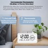 [4 in 1] Alarm Clock+Timer+Thermometer+Calendar, Large Screen, Loud Sound, 3