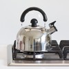 1.8 Litre Stainless Steel Whistling Kettle Hob Gas StoveTop Caravan