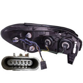 HEADLIGHTSDEPOT Chrome Housing Halogen Headlight Compatible With Buick Lucerne 2006-2011 Includes Right Passenger Side Headlamp