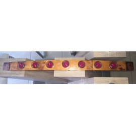 VINE | RE | DESIGN Wine Barrel Stave Candle Holder 34 Inches Long, Handmade 7 Candles.