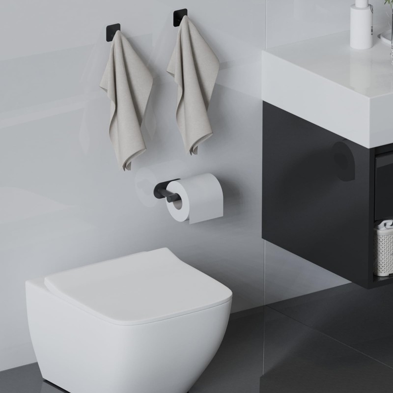 Dealsgogo RV Toilet Paper Holder - Self-Adhesive Wall Mount, No