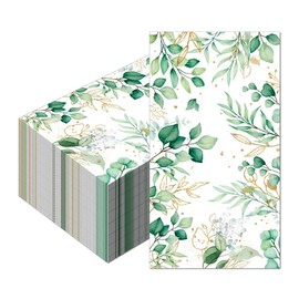 Sage Green Napkins - 40PCS Napkins Disposable, Green Napkins,Wedding Napkins, Sage Green Birthday Decorations, Baby Shower Napkins Leaf for Party Wedding Baby Shower Birthday Table Decoration