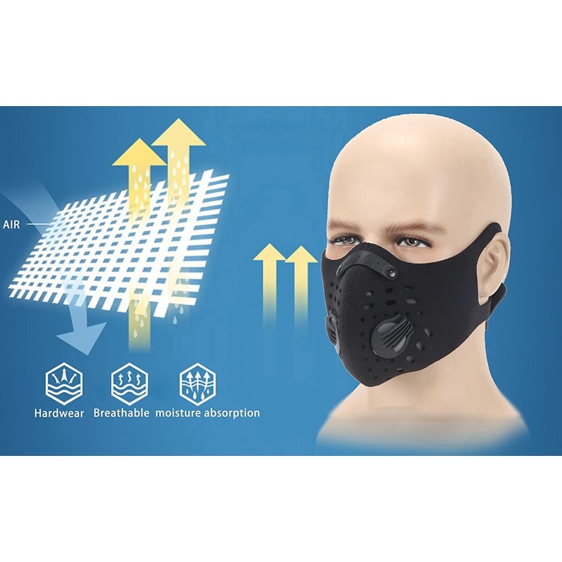 ewolee Mask Filter 4 Pack for Replacement Filter Sports Mask Airsoft