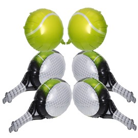 Homoyoyo 1 Satz Folienballons Teile für Sportliche Geburtstagsfeiern und Tennisschläger Dekorationsballons Aluminiumfolie Langlebig und Leicht Aufzuhängen
