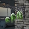 Outdoor Hanging Bracket Black Iron Multifunctional Decorative Plant Hanger for