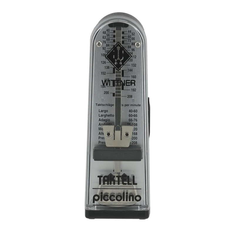 Wittner Taktell Piccolino 890161 Mechanical Metronome Black with Keepdrum Microfibre