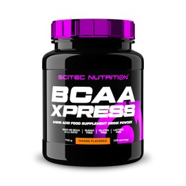 Scitec Nutrition BCAA Xpress, Zucker-, Gluten- & Laktosefrei, 5g reine BCAA, Muskelaufbau & Wachstum, 2:1:1 Aminosäurenverhältnis, aromatisiert & leicht zu mischen, 700 g, Mango