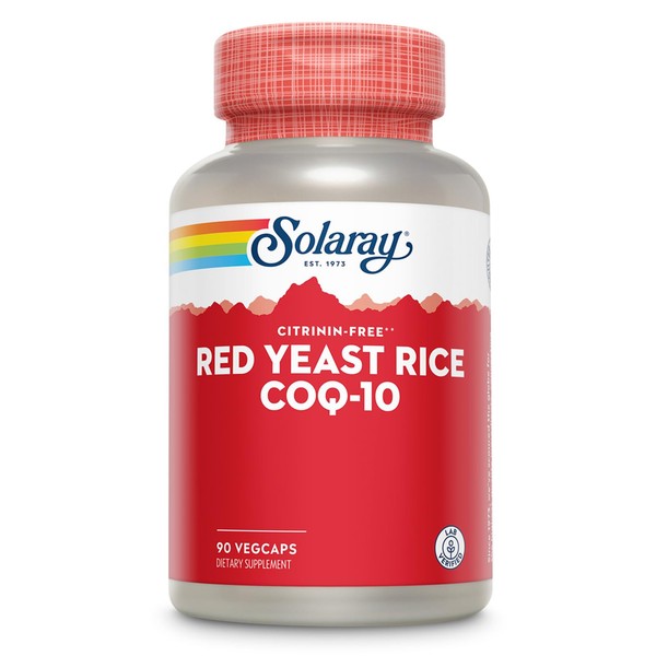SOLARAY Red Yeast Rice Plus CoQ-10 & No-Flush Niacin Vitamin