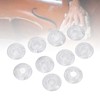 10Pcs Guitar Effect Pedal Footswitch Topper ABS Clear Single Pedal