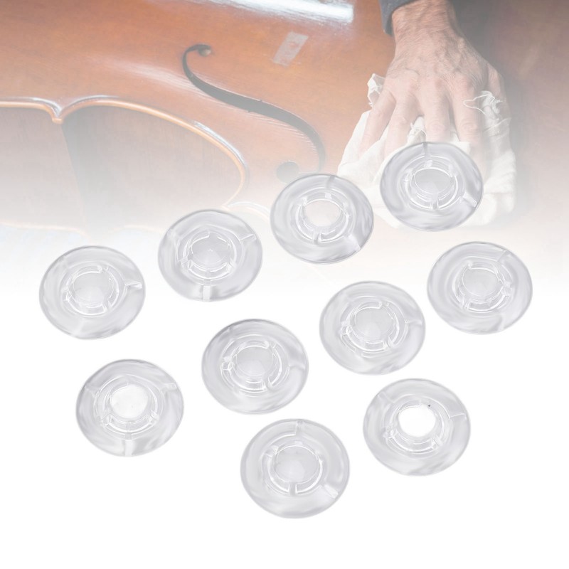10Pcs Guitar Effect Pedal Footswitch Topper ABS Clear Single Pedal