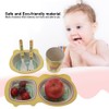 5 pcs set Eco friendly Bamboo Fiber Cartoon Children Tableware