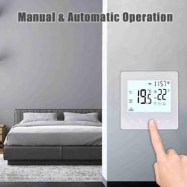 Smart Tuya WiFi Thermostat 3A Digital Programmable LCD Display Underfloor Heating Temperature Controller Digital Intelligent Wall Thermostat for Water Heating