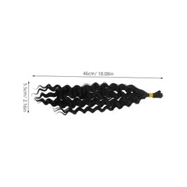 Ipetboom 3pcs Human Hair Bundles: Realistic Human Braiding Hair For Boho Braids - Deep Wave Synthetic Bundles Extensions For Braiding Knotless Special Events