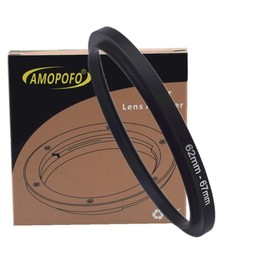 62mm to 67mm Step Up Ring For Filters,62mm-67mm Camera Filter Ring,Made Of CNC Machined space aluminum With Matte Black Electroplated Finish.for 67mm UV,ND,CPL Camera Filter accessories