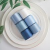 HUIHUANG Blue Ribbon 1-1/2" Dusty Blue/French Blue/Antique Blue/Navy/Light Blue and