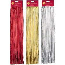 Christmas Decorative Tinsel Red/Gold/Silver Lametta