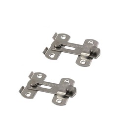 Stainless Steel Flip Latch Cabinet Fastener Closet Catch Safety Door Lock Pet Cage Bolt 2 3/4" Long Silver Pack of 2