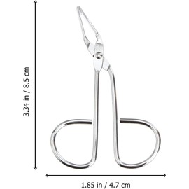 Healeved Pinzas De Cejas De Acero Inoxidable Clip En Forma De Tijeras 3.34X1.85X0.39In Herramienta Precisa Para Recortar Vello Facial Y Cejas Mujer