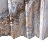 COSEVIER Shower Curtain Marble Texture for Bathroom, Brown Polyester Fabric