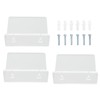 3PCS Clear Acrylic Display Rack Wall Mounted Floating Shelf for