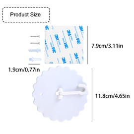 Tabanzhe 2 Set Ceiling Mosquito Net Hooks Bed Canopy Hooks,Super Glue No Drilling Suspension Bedding Accessories,Easy Install Mosquito Net Nail-Free Hook