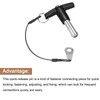 TA-VIGOR T Handle Lock Pins, 12mm Dia 30mm Length Stainless