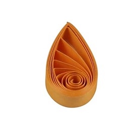 ODETOJOY Quilling Paper Strips 10mm Red Black Yellow Pink Green Purple White Craft Star Origami Paper Quilling Supplies Strips 1cm 120pcs 54cm (Pale Orange)