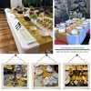 TCBESTO Gold Sequin Table Runner 12''x108'' 2 Pack Glitter Table