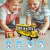 WEMEWEME School Bus Building Blocks Set 488PCS Creative Vehicle Model