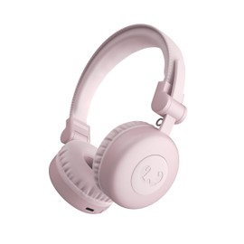 Fresh 'n Rebel Code Core Bluetooth Headphones On-Ear Wireless 30 Hours Playtime with Microphone and Voice Assistant, Volume Control and Play/Pause Buttons, Foldable (Smokey Pink)