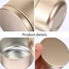 FRCOLOR Contenedores De Metal Para Velas 2.04X2.04X1.37In Latas Reutilizables Para