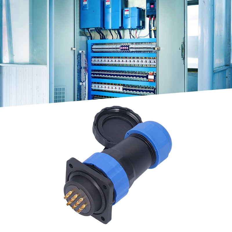 IP68 Waterproof Power Connector Male Female Square 4 Hole Aviation