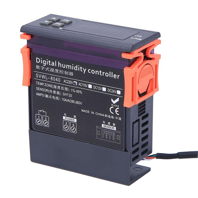 DEWIN Humidity Controller, Digital Humidity Regulator Measuring Range 1%-99% RH