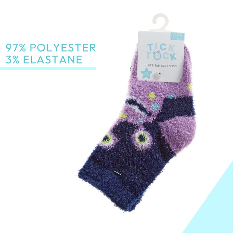 Metzuyan WS-AW23 Baby Boys 2 Pairs Fluffy Snuggle Winter Warm