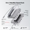 PULWTOP Mac Mini Hub Stand with M.2 PCIe NVMe SSD