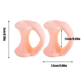 6 Stück Zehenspreizer, Gel Zehenstrecker Kleiner Zeh, Silikon Zehentrenner für Bunion und Hammerzehen, Hallux Valgus Korrektur Relief Druck und Schmerzen,Zehenstrecker für überlappende Zehen