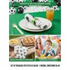 YTAXYZWR Servizi da Tavola a Tema Calcio - 40 Pezzi,